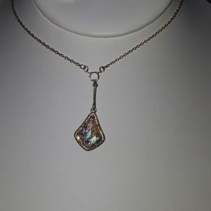 Abalone Necklace and Earrings